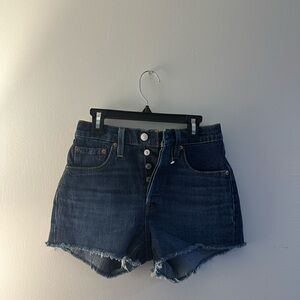 Levi's 501 Jean Shorts Dark Wash